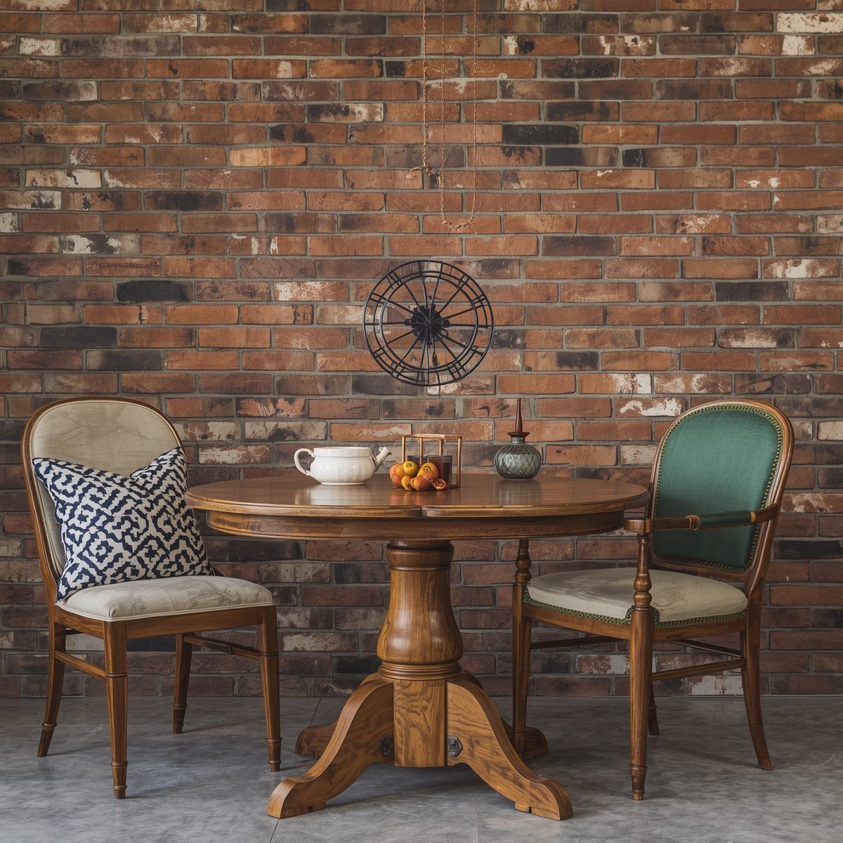 Custom kitchen island with butcher block top